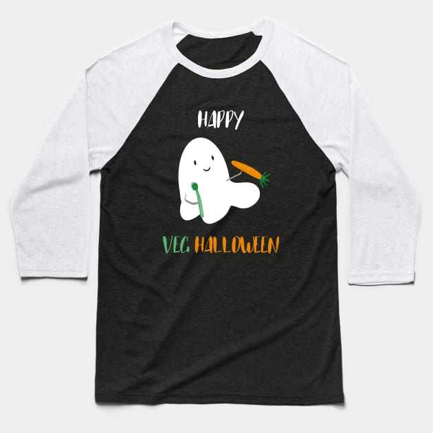 Vegan halloween Baseball T-Shirt by Mimie20